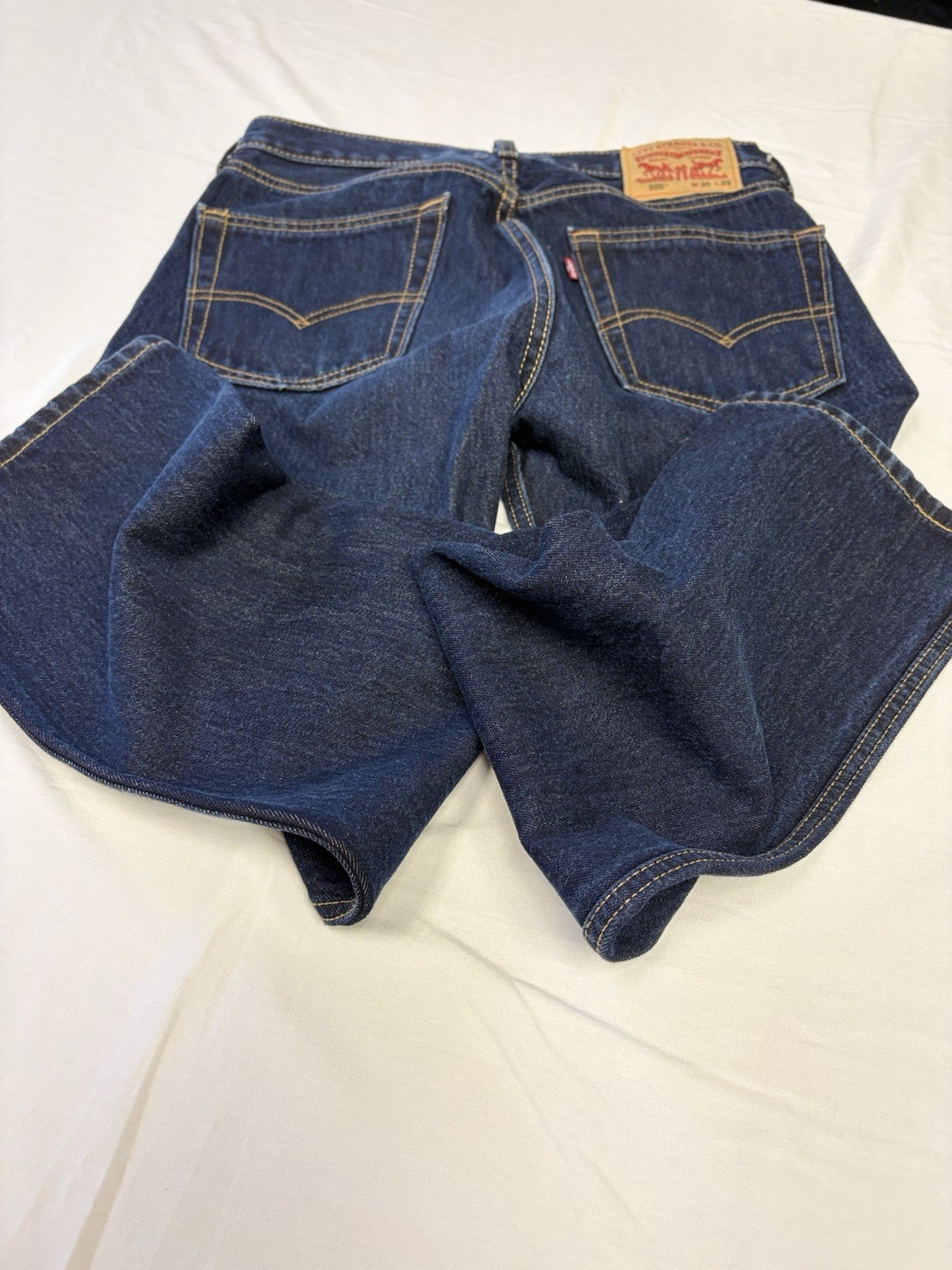 Levi’s 505 Men’s Jeans Size 32×30, Blue, Regular Straight, Rigid Denim