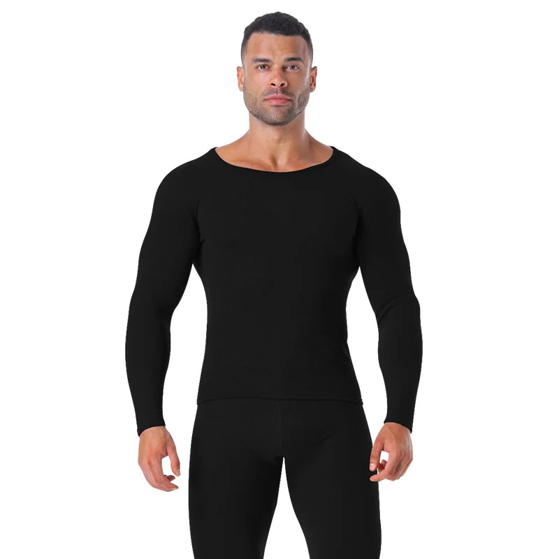 Men Seamless Thermal Underwear Fleeced Lined Long Johns Set Warm Tops&Panties US