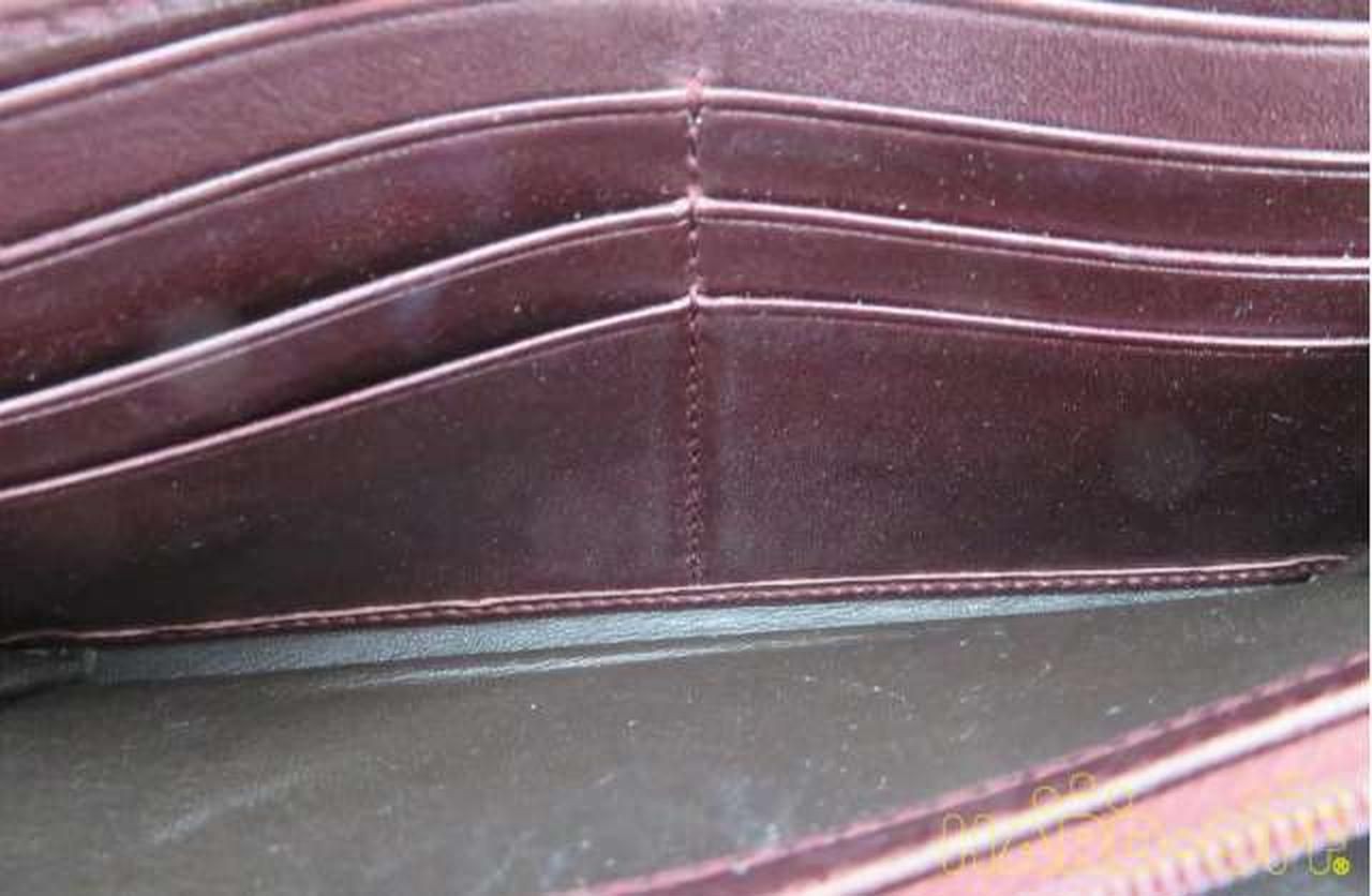 Gucci Long Wallet Red × Beige Used