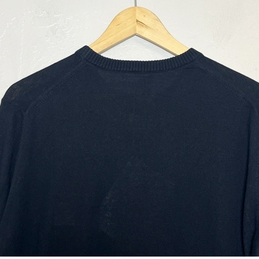 ALPHA STUDIO Men’s Size IT 52 / US Large Black Silk Cashmere Crew Neck Sweater