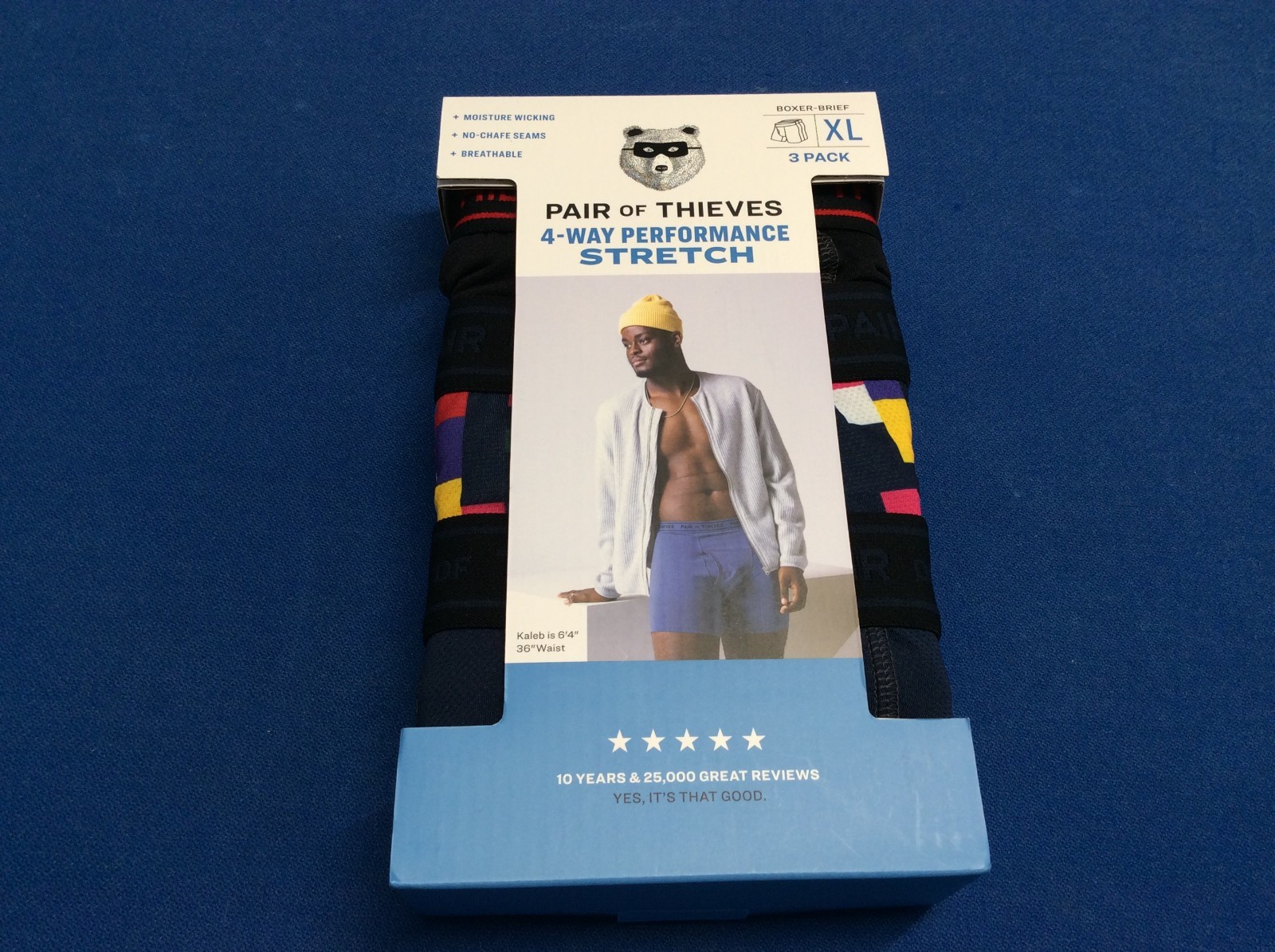 Men’s Pair of Thieves boxer briefs, available in various sizes and colors 3 pack
