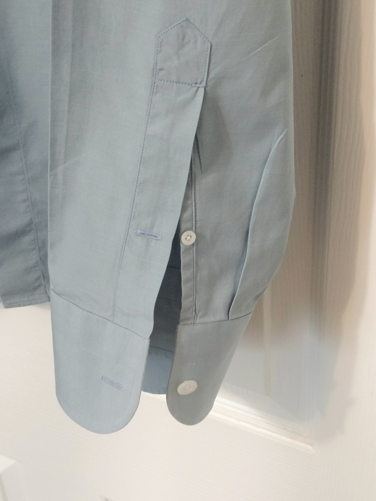TOM FORD Men’s Dress Shirt Classic Blue 17/43 Cotton Made in Switzerland