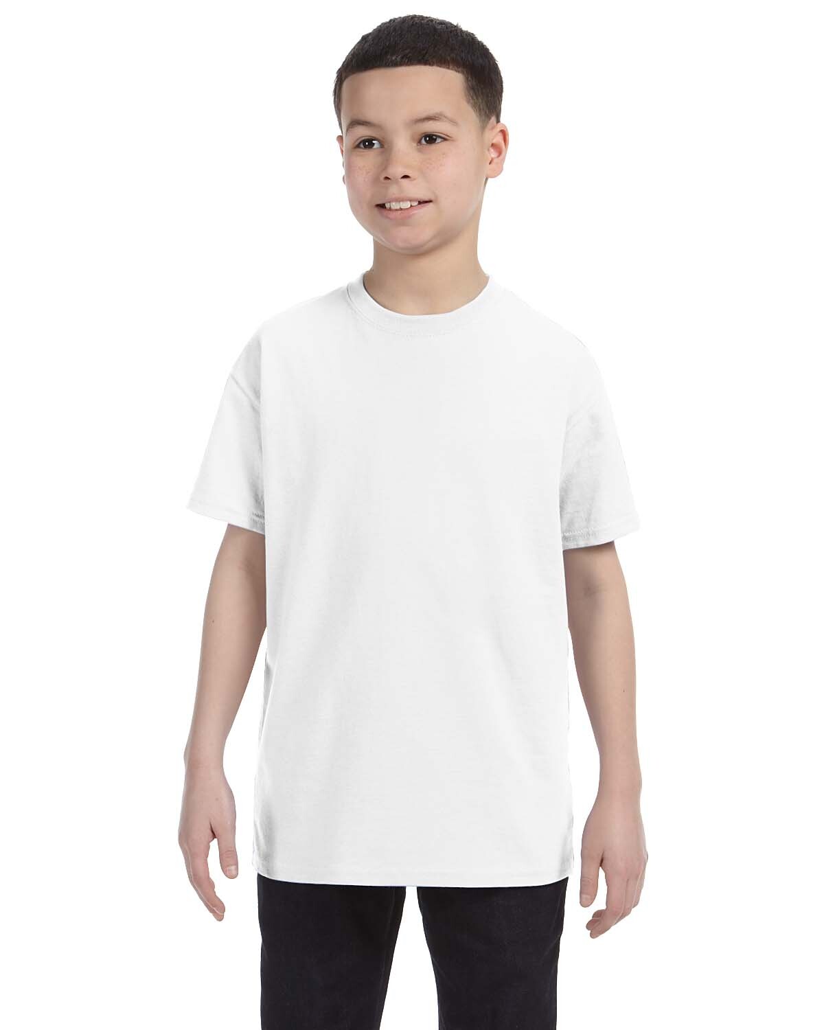 Gildan G500B Youth Short Sleeve T Shirt Crew Neck Plain Solid Stylish T-Shirt