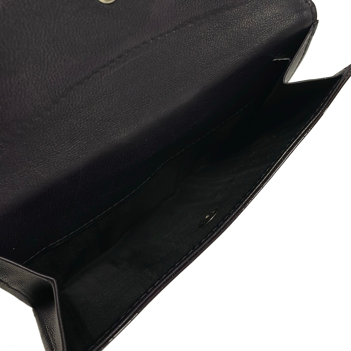 Authentic PRADA Wallet Dark Brown Leather From Japan