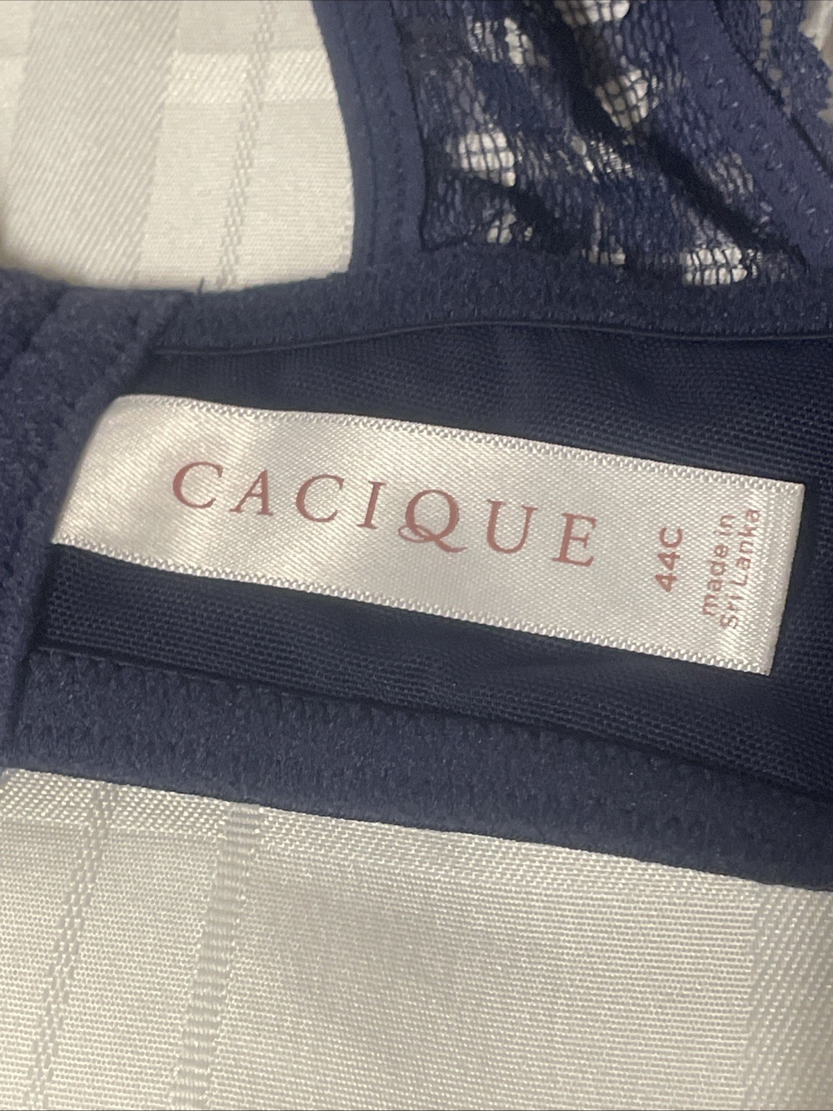 Cacique 98% Cotton Size 44C Full Coverage Stretch Lane Bryant Blue
