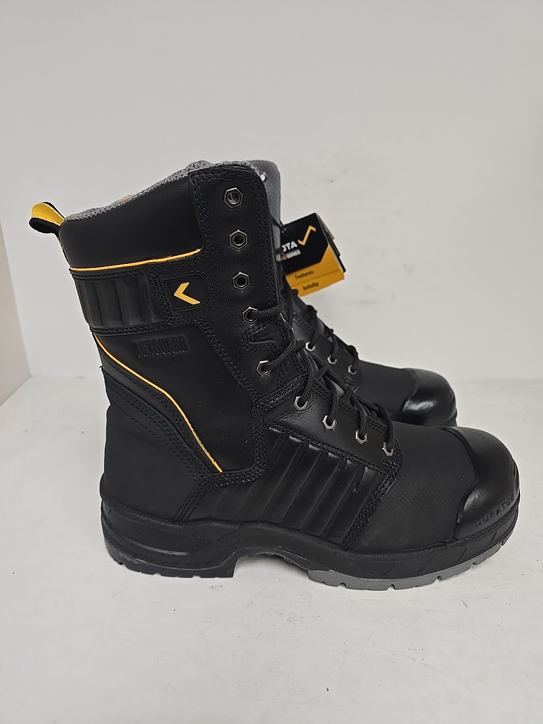 DAKOTA Men’s 8112 8” Quad Steel Toe Internal Metguard Work Boots 12M