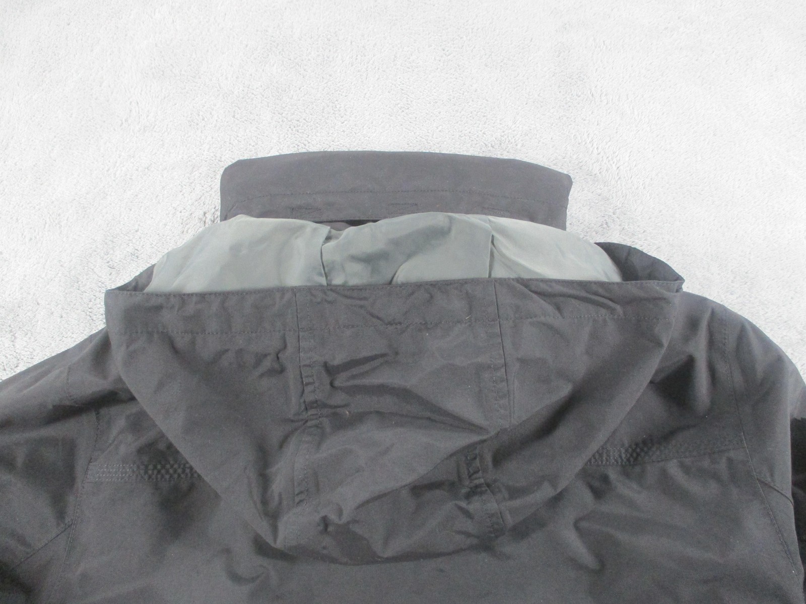 Timberland Jacket Mens Medium Black Fleece Lined Hooded Waterproof TB0A1RZG