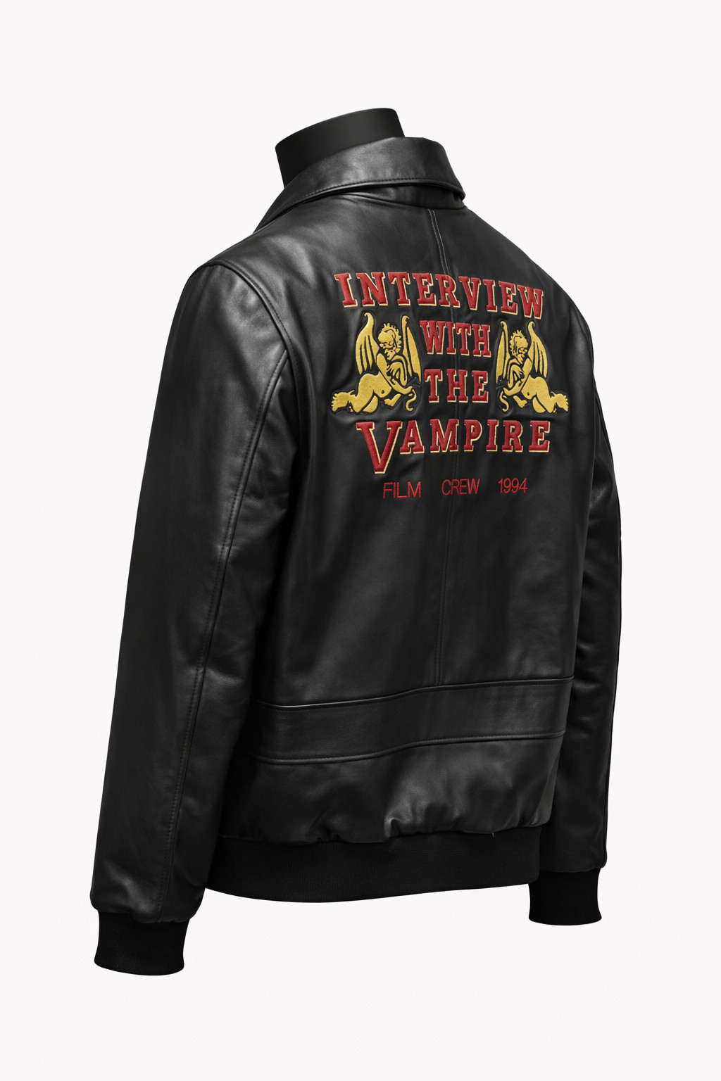 Interview with The Vampire Handmade Real Leather Black Jacket Gothic Costum Coat