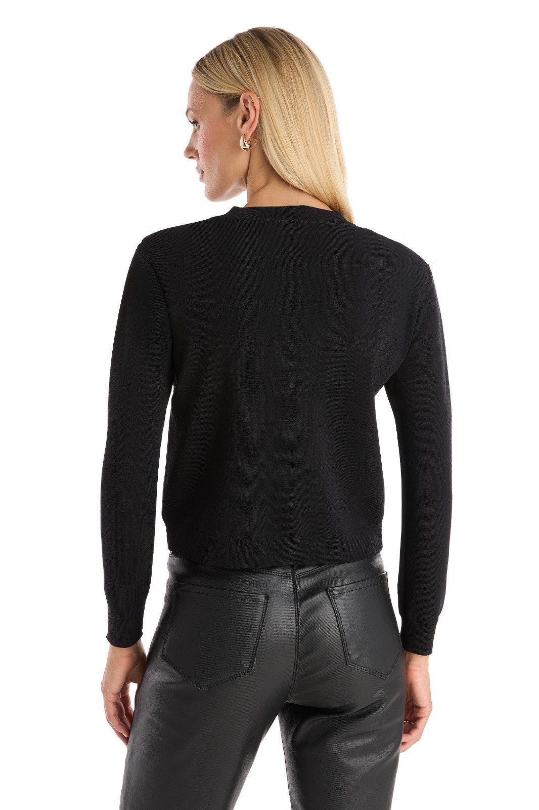 Loretta Knit Cardigan Top – Black THE NOLI SHOP