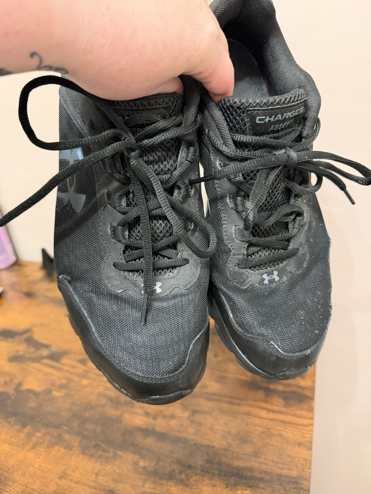 Under Armour Charged Assert 9 Black Men’s Sneakers 3024590-003