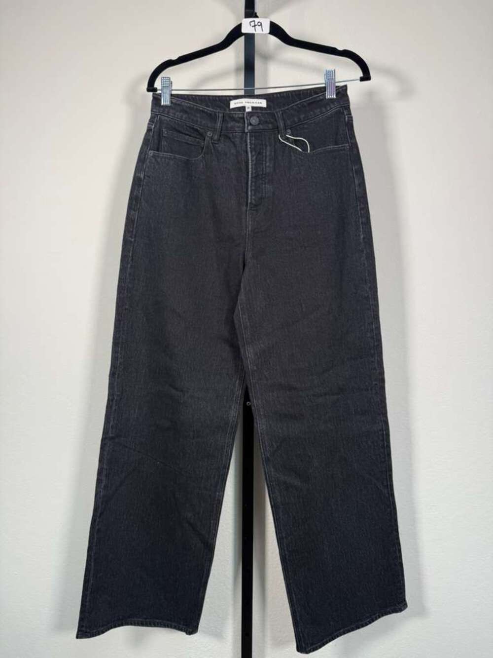 Unreleased Good American Black Vintage Wide Leg Jeans Fall 2026 Item #79