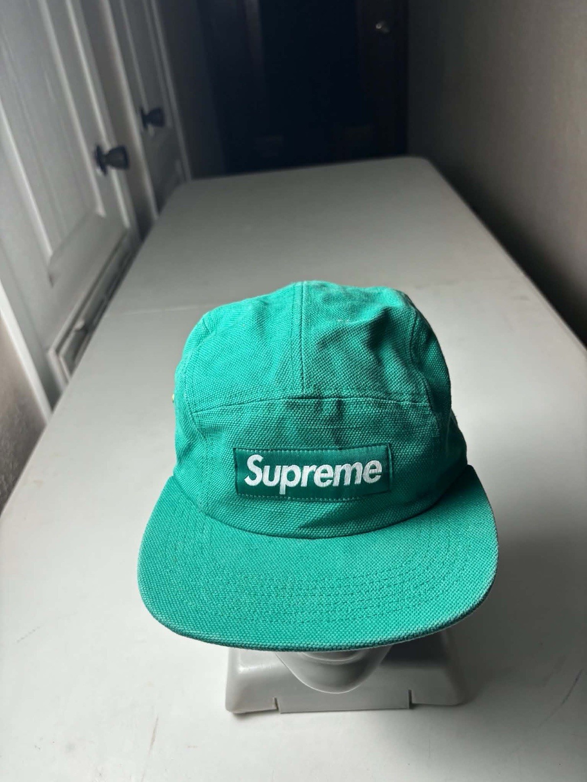Supreme Washed Chino Twill Camp Cap ‘Green made in the USA