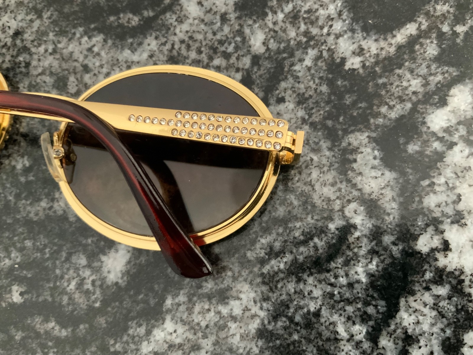 9FIVE 24k Gold Sunglasses CR-39 with box and original sales order w/small flaw