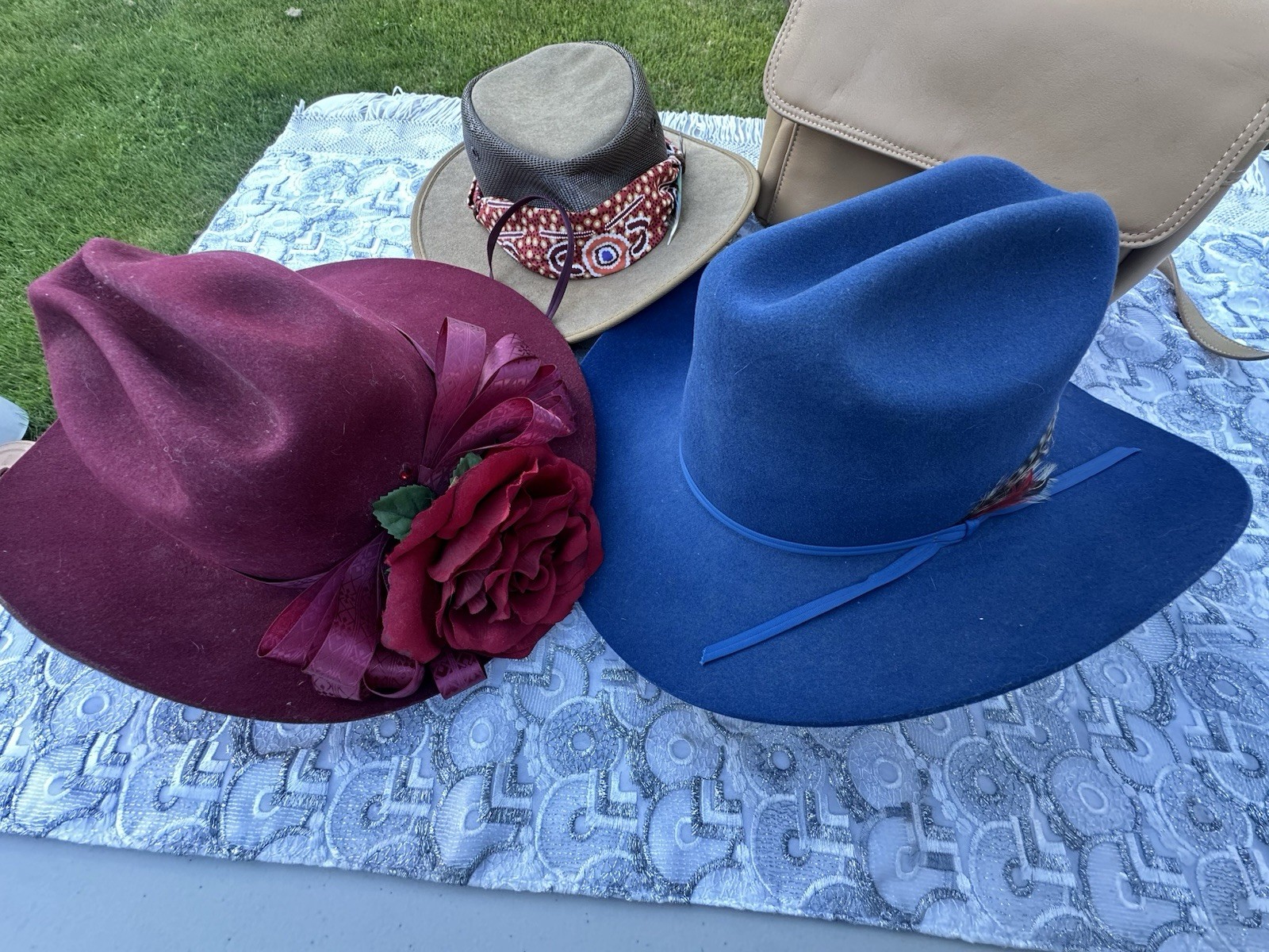 Vintage Hat Collection Lot-Eddy Bros Fur Blend,Dyna Felt,Barham , See Discript!