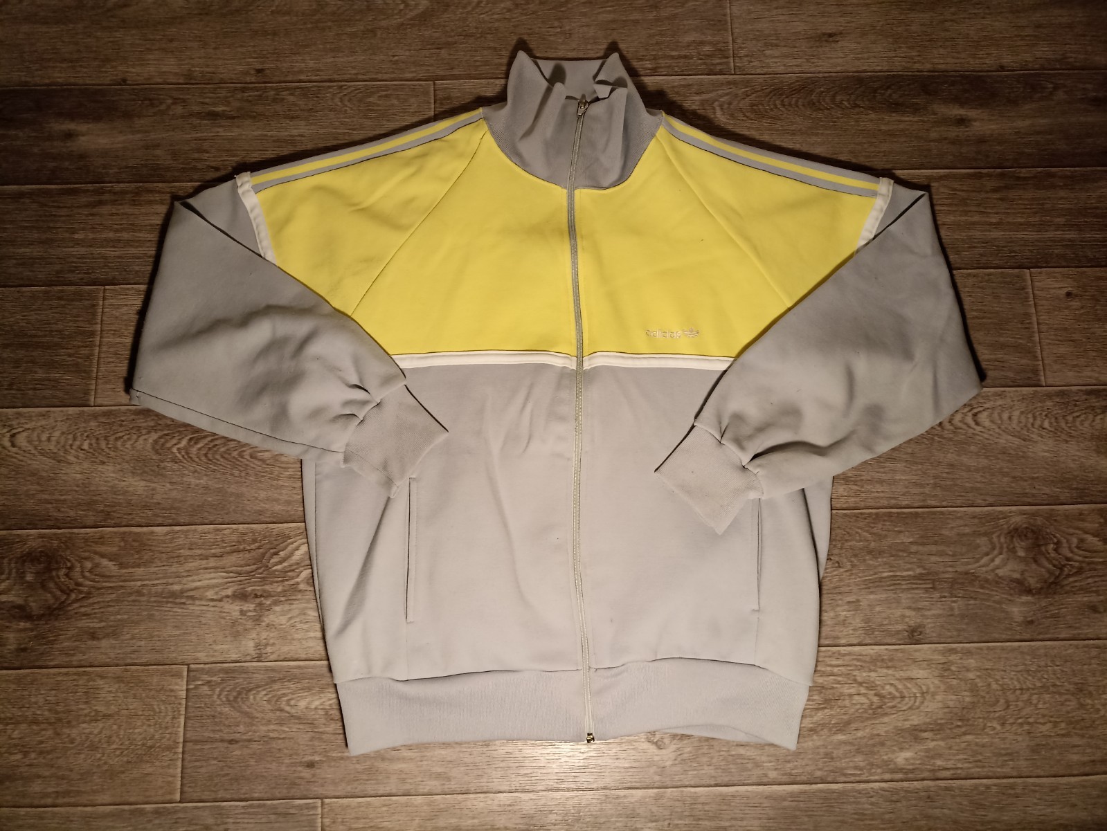 Vtg adidas 80s men’s sports hip hop tracksuit jacket jersey size M/L 170-175 cm