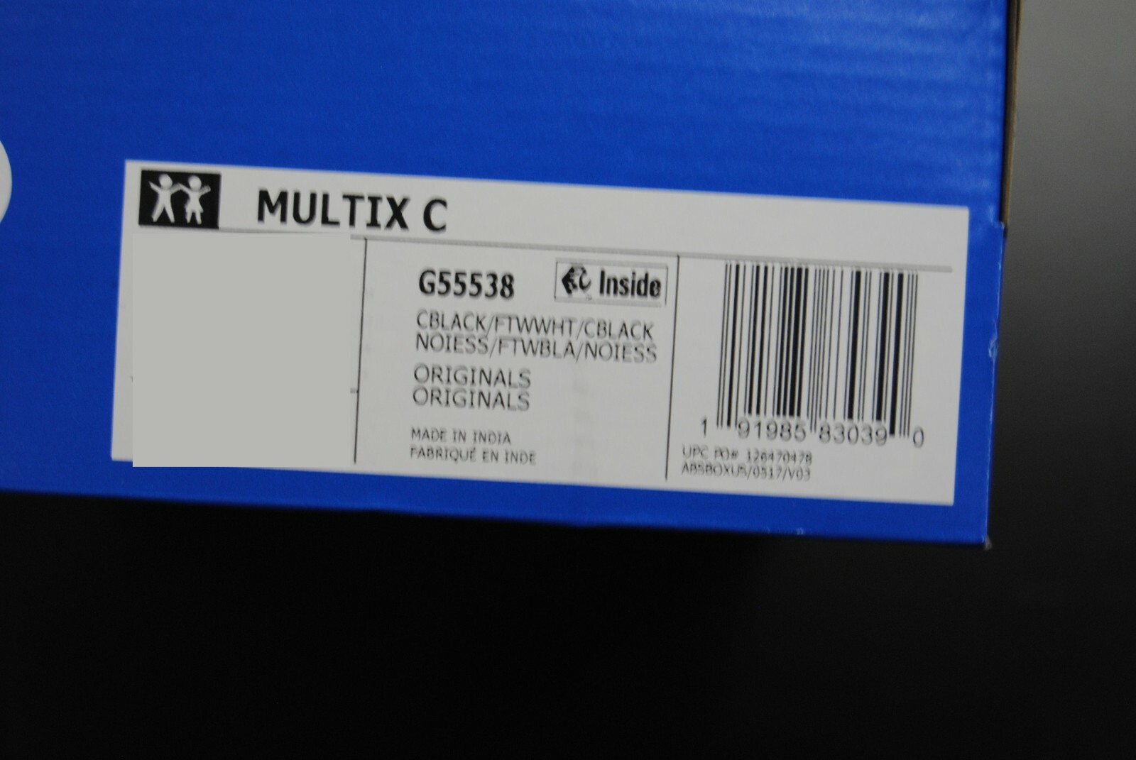 [G55538] NEW PRE SCHOOL KID’S ADIDAS ORIGINALS MULTIX C BLACK WHITE BLACK AK188