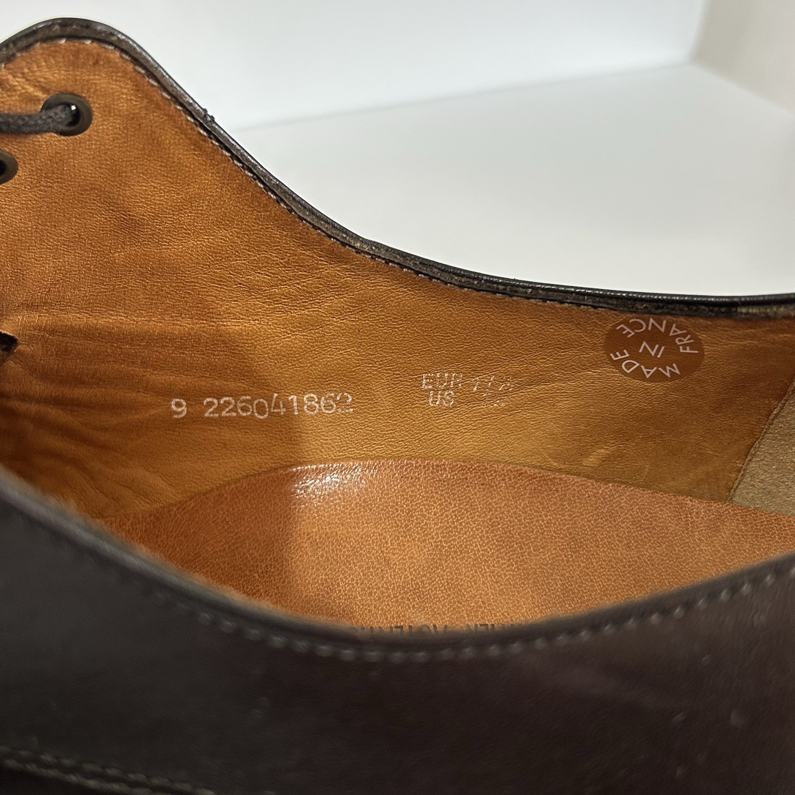 Mephisto France Air Relax Cap Toe Brown Leather Oxfords Goodyear Welt US Size 12