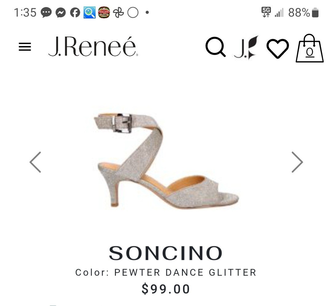 Renee Soncino PEWTER DANCE GLITTER Sandal