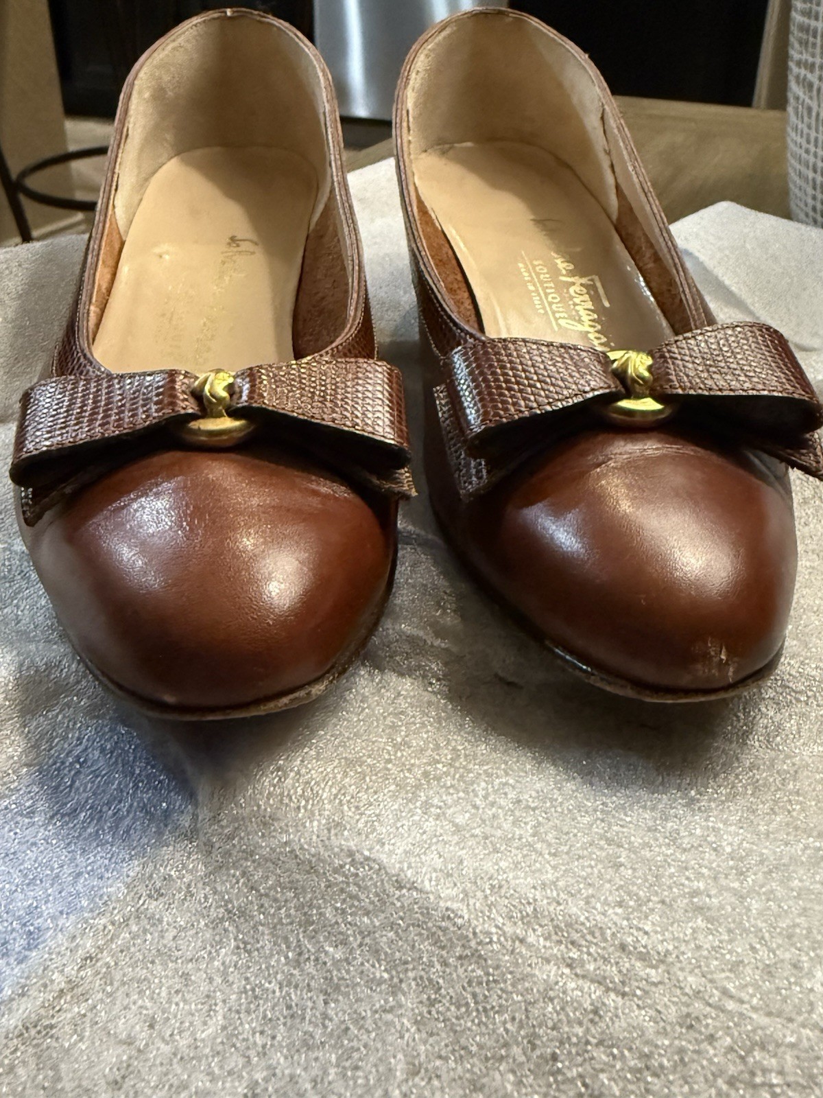 Ferragamo Brown Pump