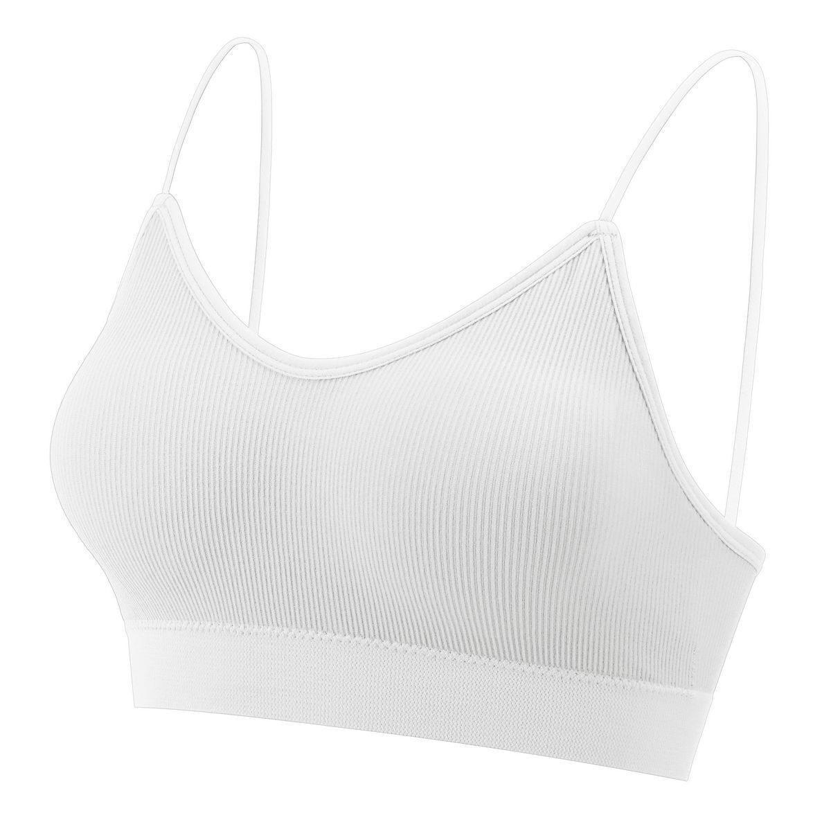 Womens Seamless Low Back Bralette Bra Solid Colors Stretchy Crop Top M-XL Hot