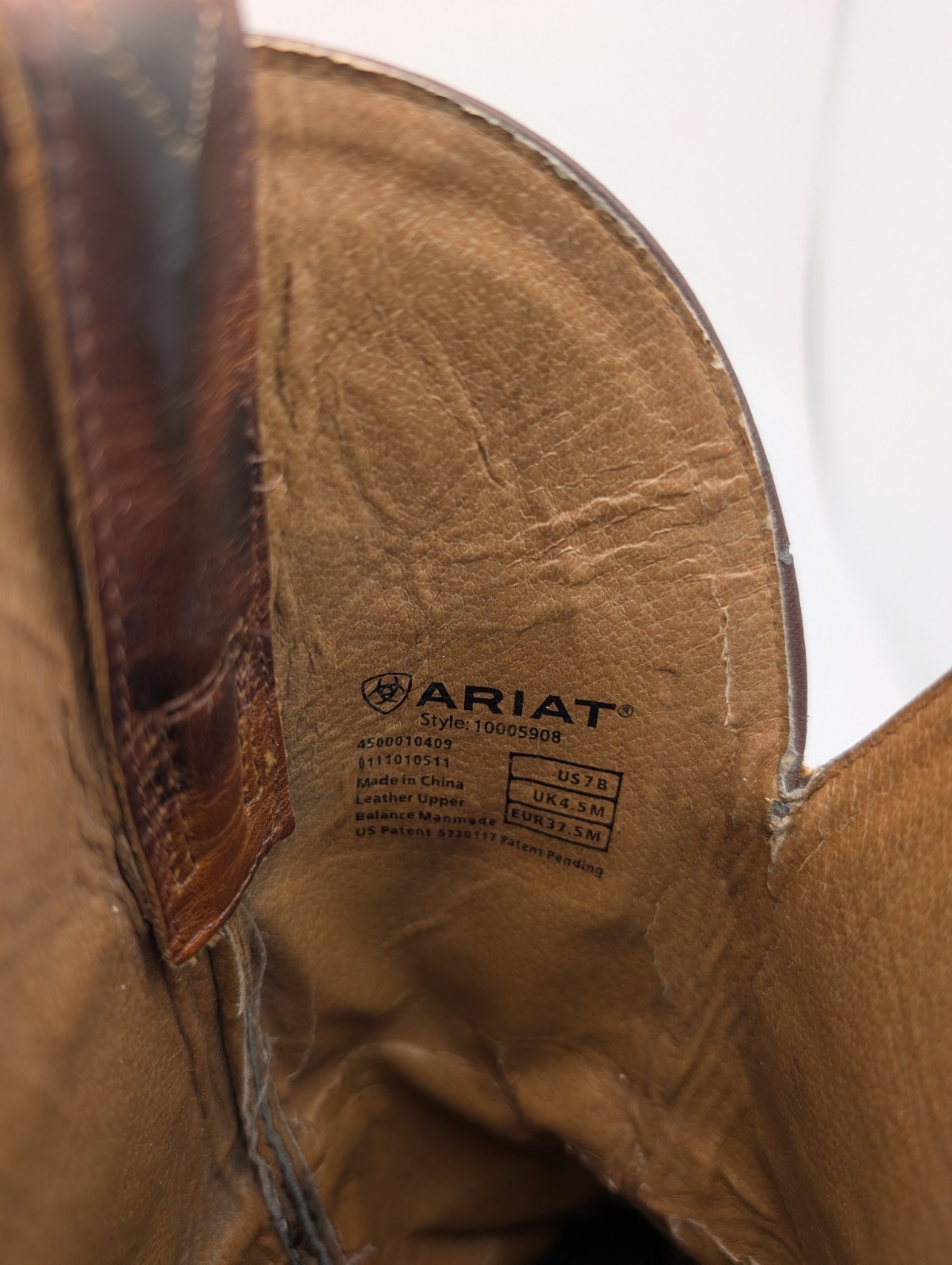 Ariat WOMEN’S 7 B Heritage Western Regular Toe Boot Caramel Model #10005908 LOOK