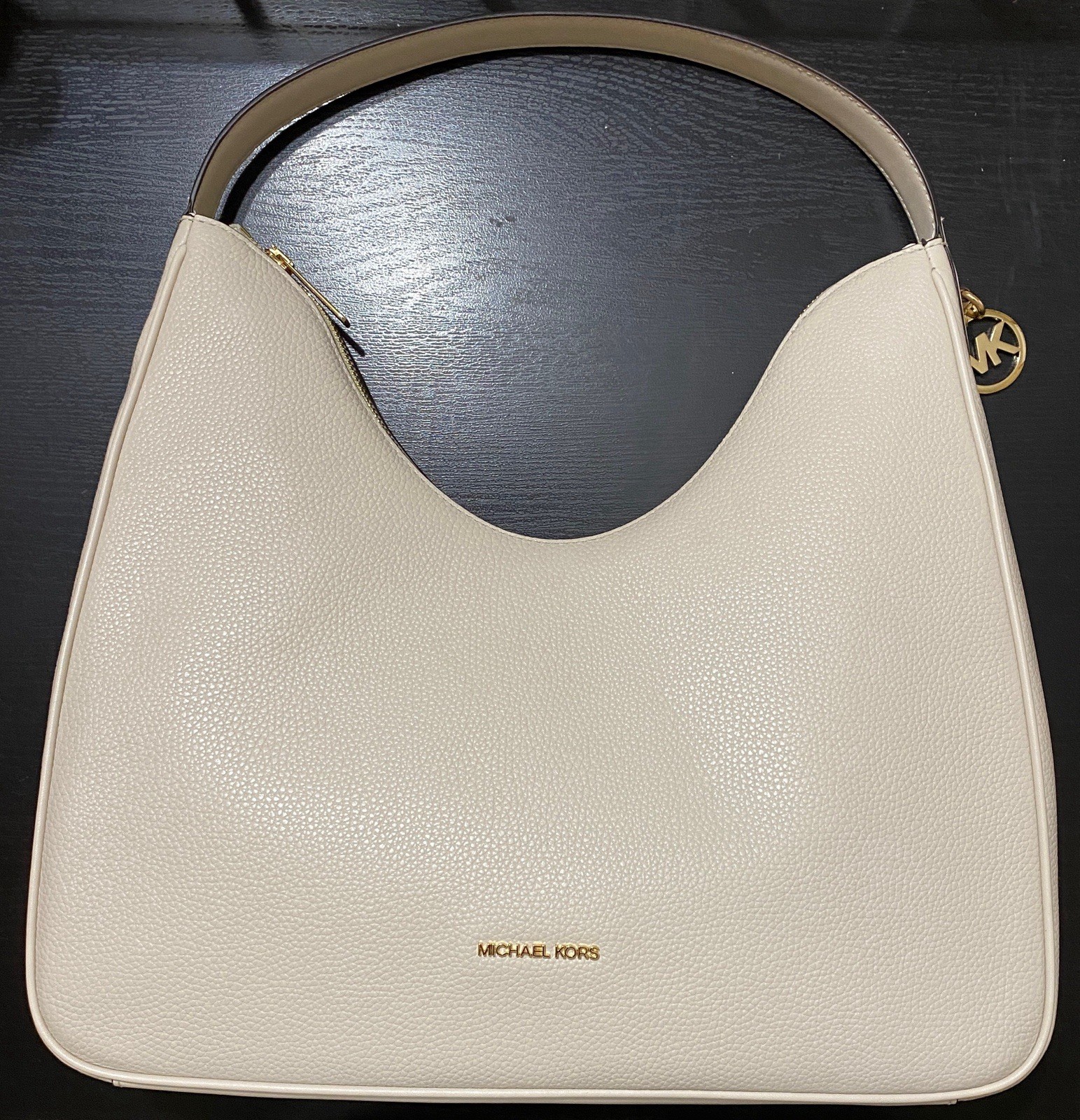 Michael Kors Nayla Medium Pebbled Leather Shoulder Bag