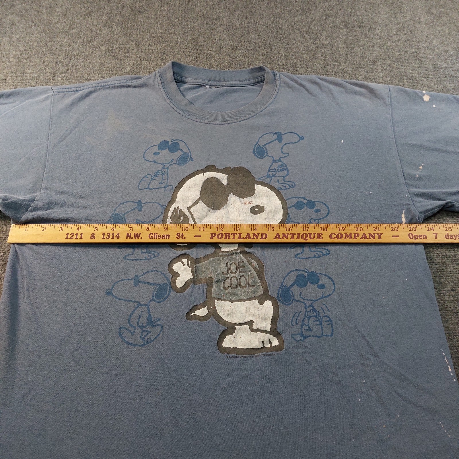 Vintage Snoopy Shirt Peanuts Joe Cool Blue Cartoon Graphic