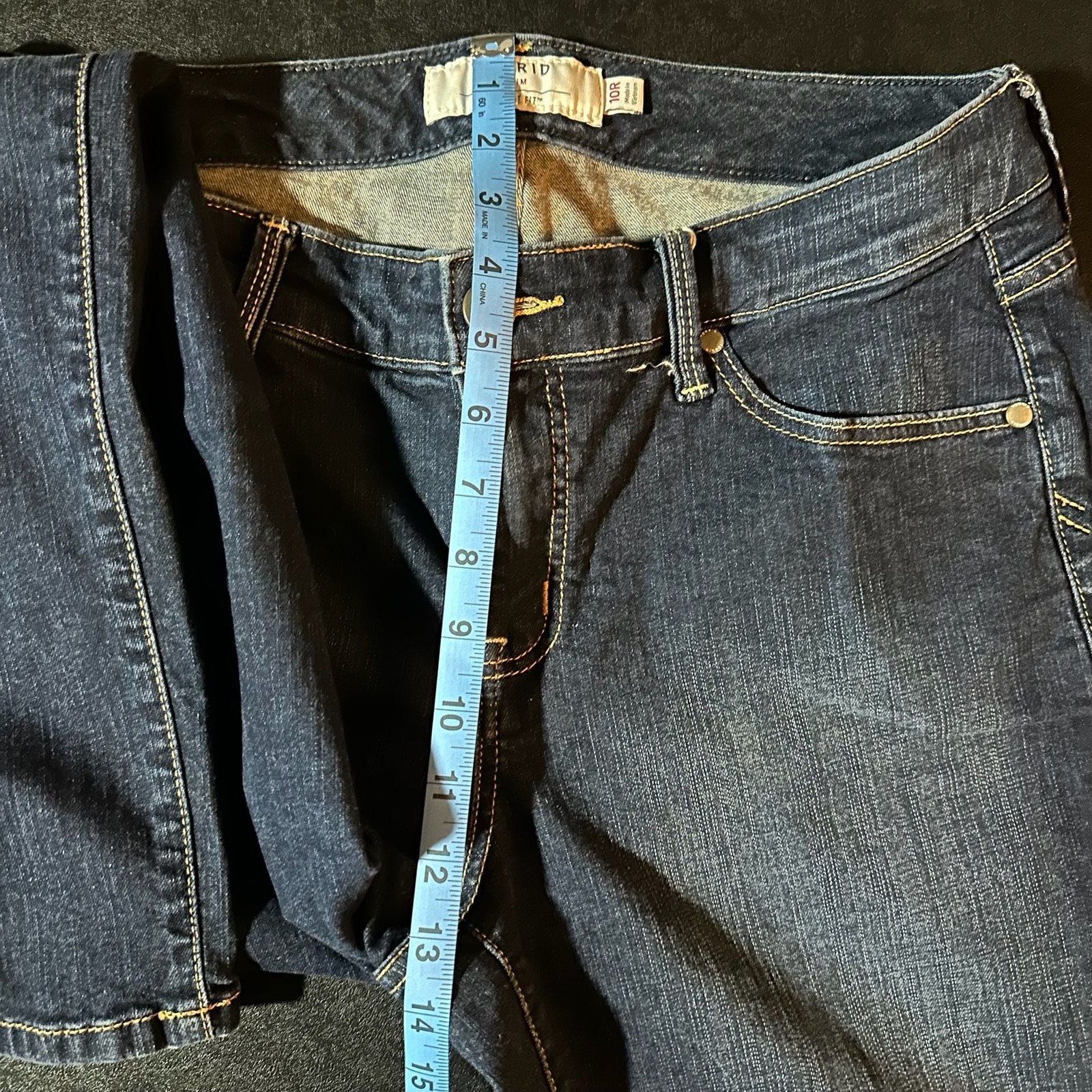 Torrid Denim First At Fit Mid Rise Dark Wash Skinny Jeans Size 10R
