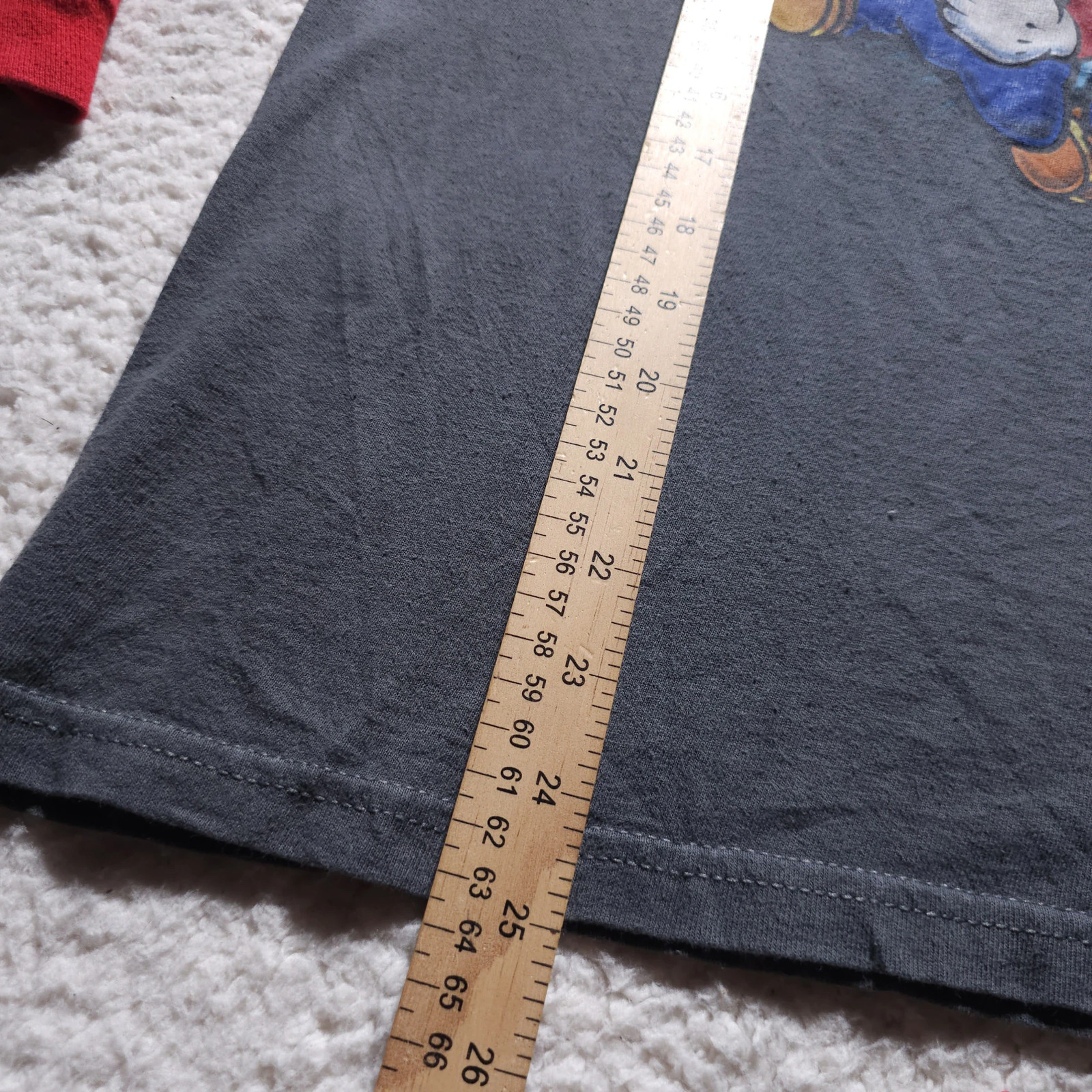 Super Mario Bros Nintendo Raglan Shirt Long Sleeve Graphic Gamer Tee Y2K 2007 M