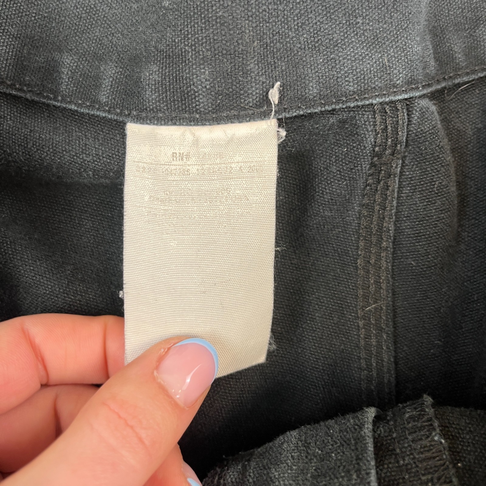 Vintage Carhartt Mens Jeans Double Knee Straight 34 32 Carpenter Loop Black