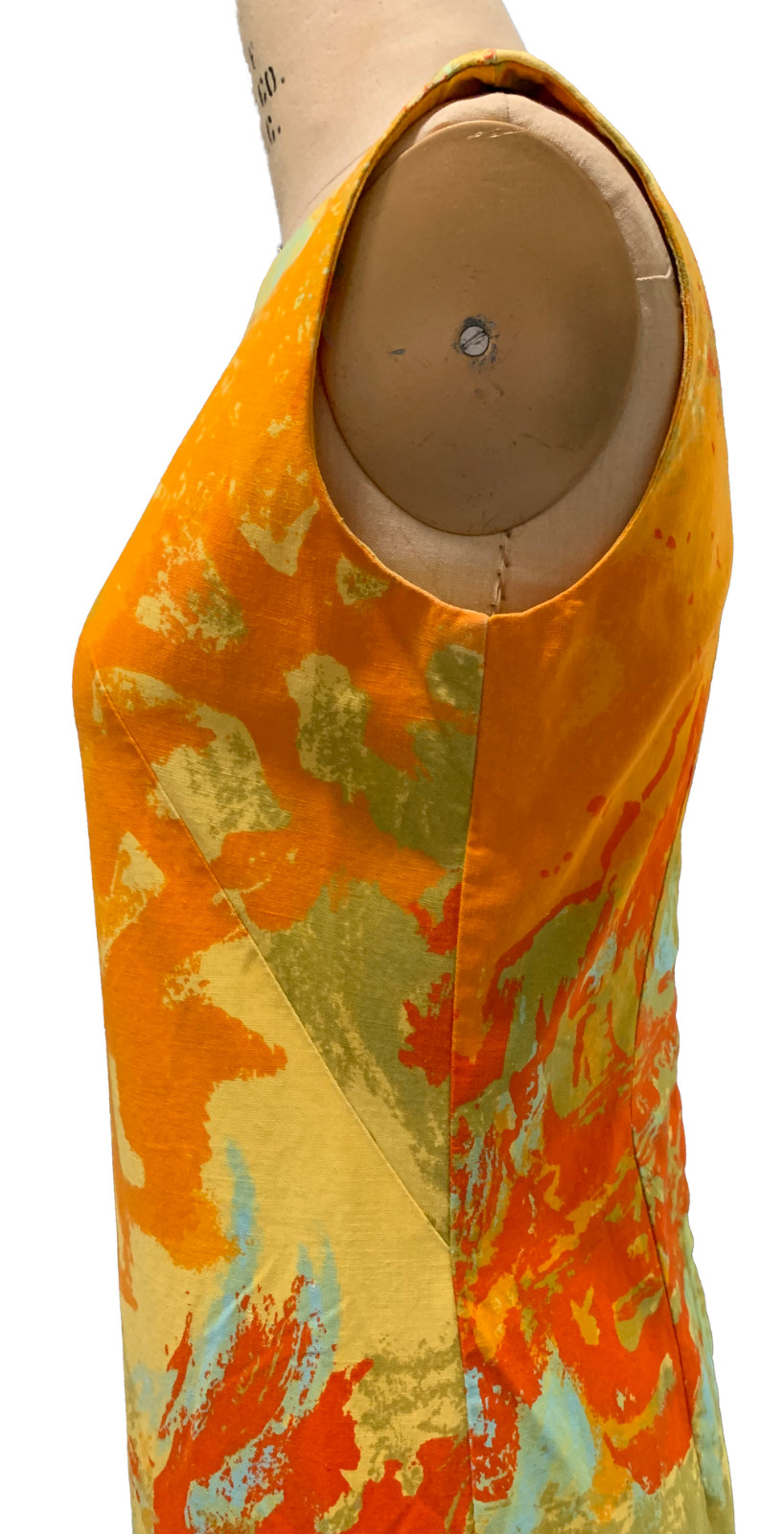 CAVANAGH’S VIRGIN ISLANDS Vintage 70s Women’s Print Sleeveless Shift Dress -Sz S