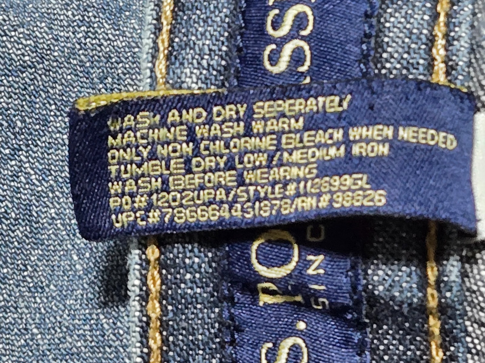 U.S. POLO ASSN. Baggy Blue Jeans ~ Men’s 34 x 32 ~ Carpenter Hammer Loop ~