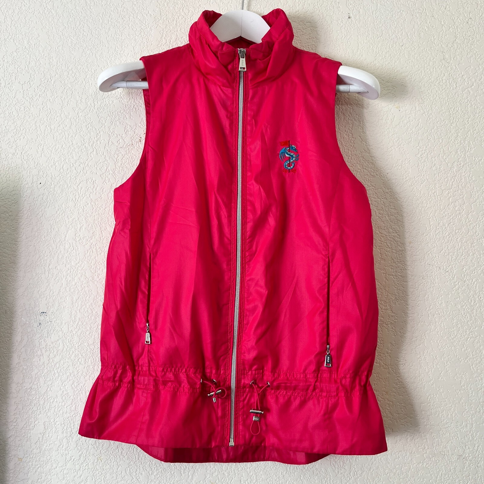 Polo Golf Ralph Lauren Performance Wind Vest Small Embroidered Dragon 1925 Logo