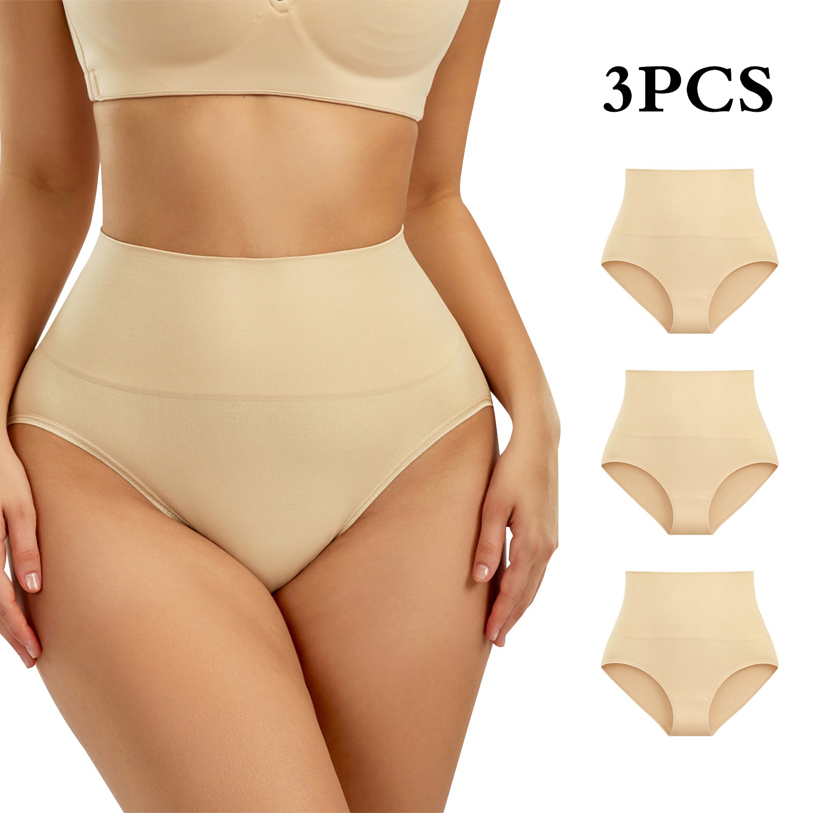 Women High Waist Tummy Control Body Shaper Slimming Shapewear Underwear Panties