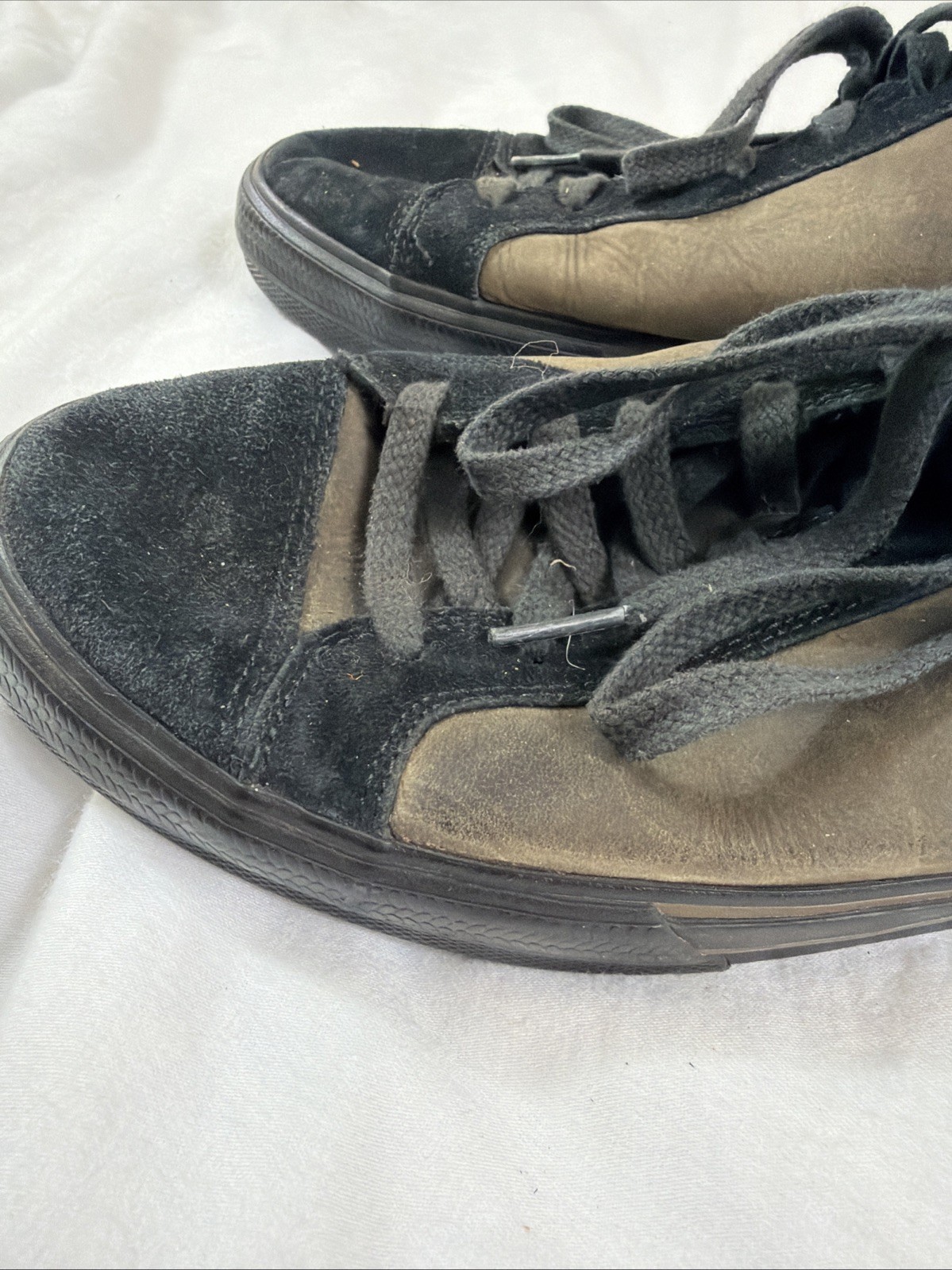 Teva Roller Leather Skate Sneakers Mens Size 10 EUR 43 Suede Black Brown