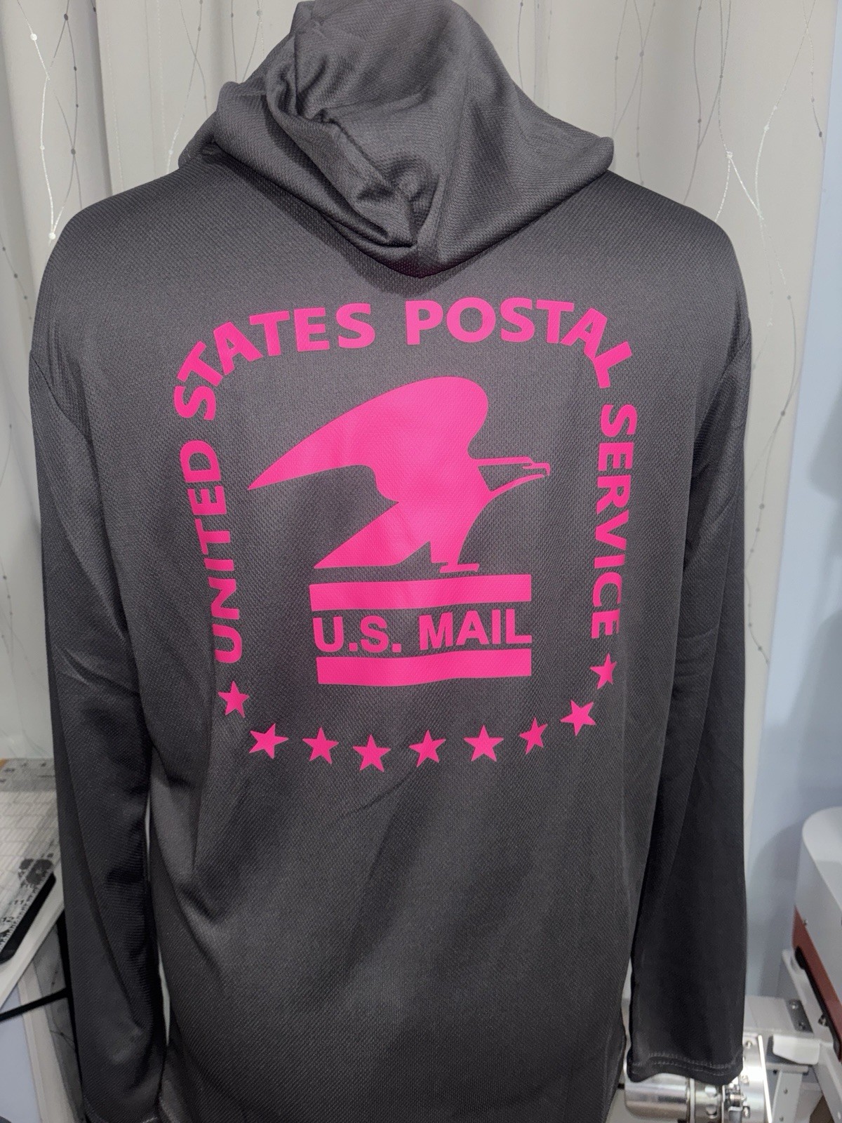 Customizable postal inspired tshirt. You pick shirt color and vinyl color.