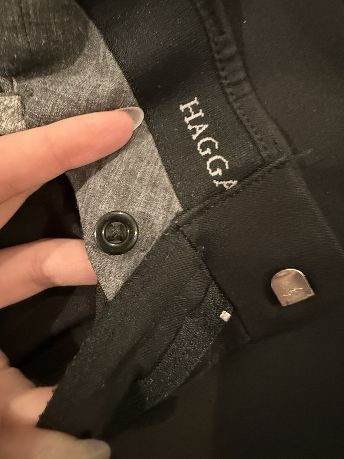 Haggar Men’s Black The Active Series Stretch Dress Pants Straight Leg 38W