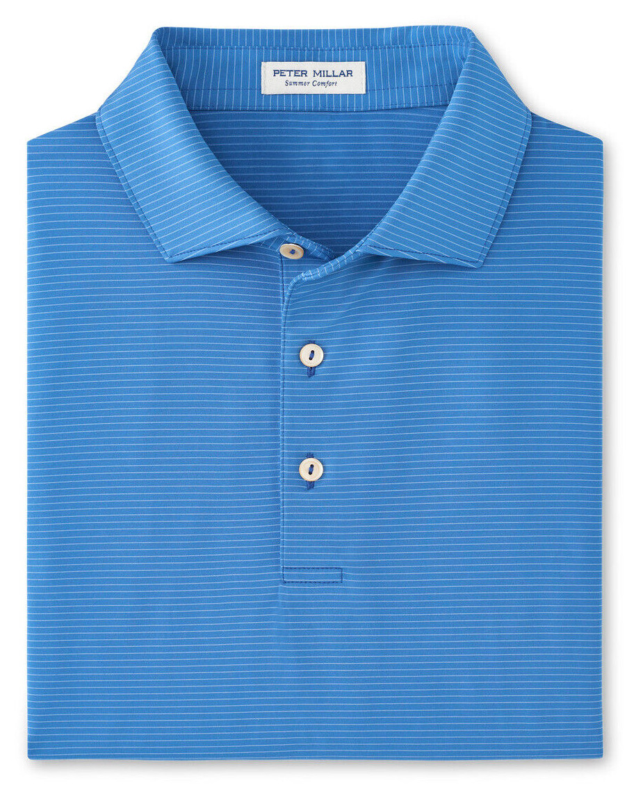 NEW MENS PETER MILLAR S/S HIGHLANDS PERFORMANCE JERSEY Polo GOLF SHIRT, MEDIUM