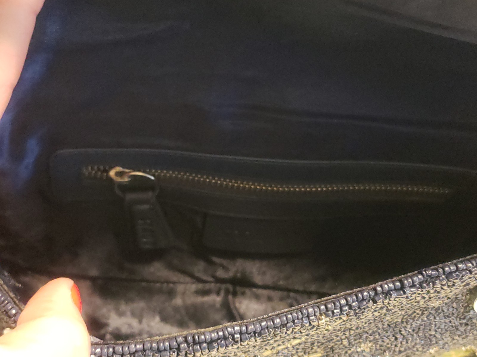 NEW! Staud Tommy Glass Bead Celestial Shoulder Bag In Navy Celestial NWT! Pouch!