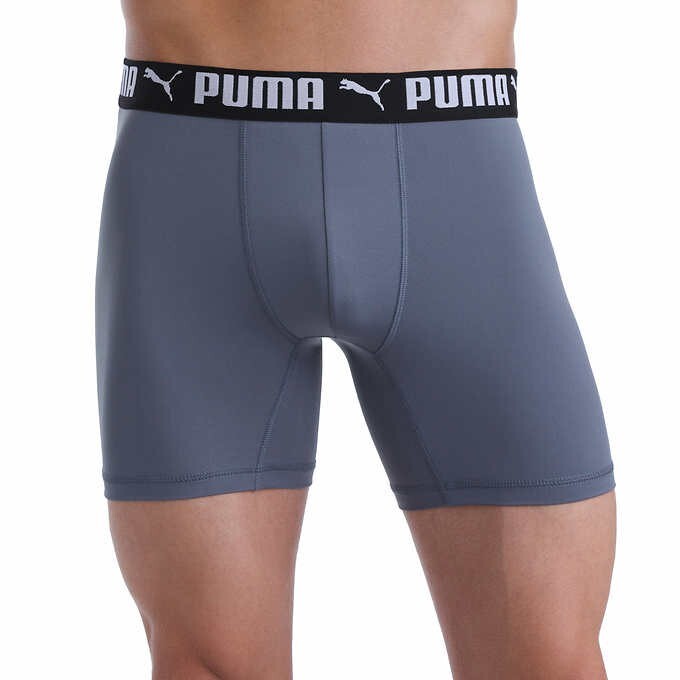 PUMA Men’s Boxer Brief, 5 pack Recycled Polyester Comfort Waistband