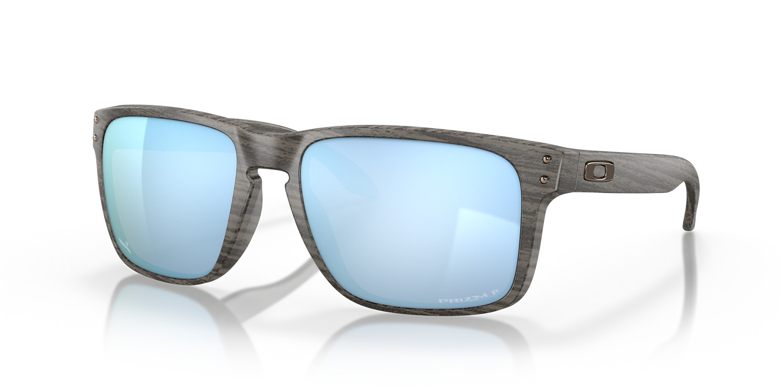 Oakley Holbrook XL Woodgrain / Prizm Deep Water Polarized 59 mm Sunglasses
