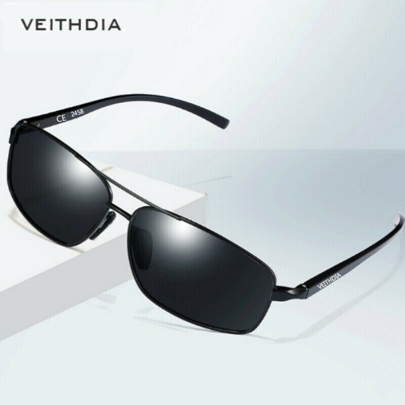 VEITHDIA Polarized Photochromic Pilot Sunglasses Men Aluminium Driving Eyewear