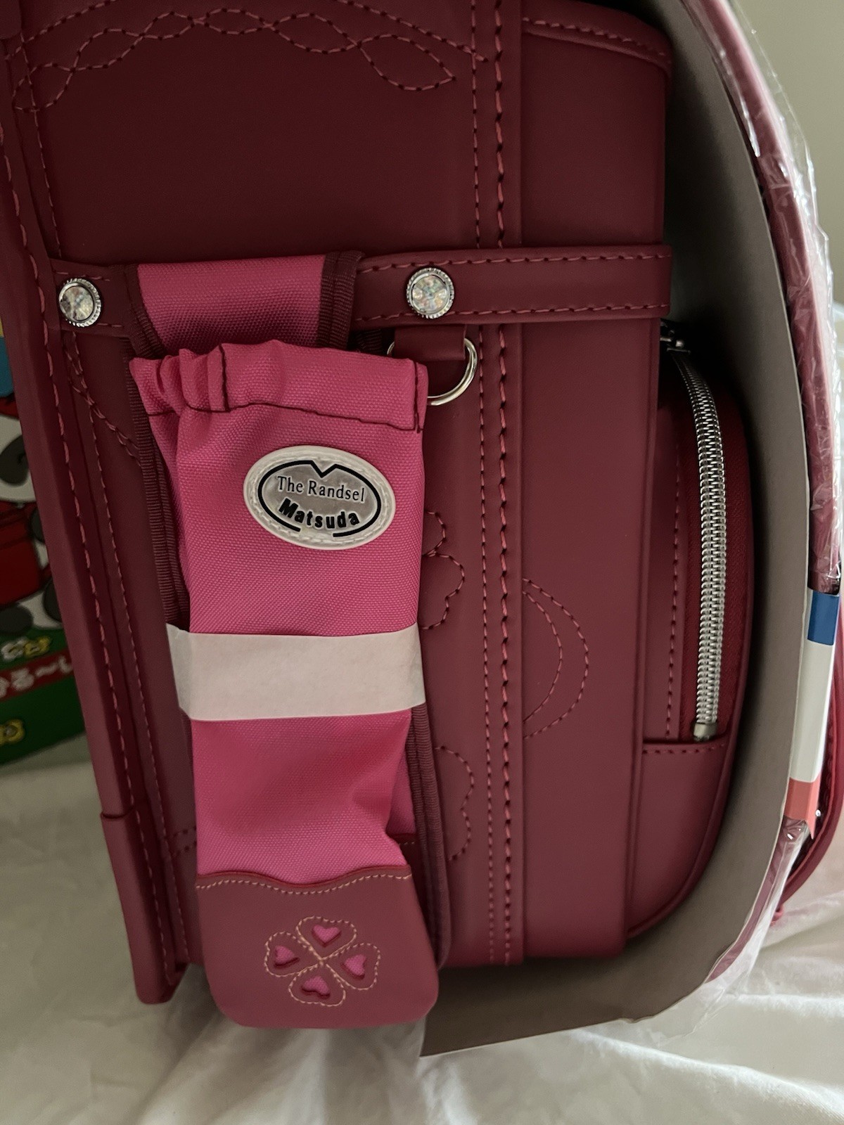 NEW JAPAN Made Randoseru School Bag Backpack RANDSEL KINGDOM Chokaru Rose Red