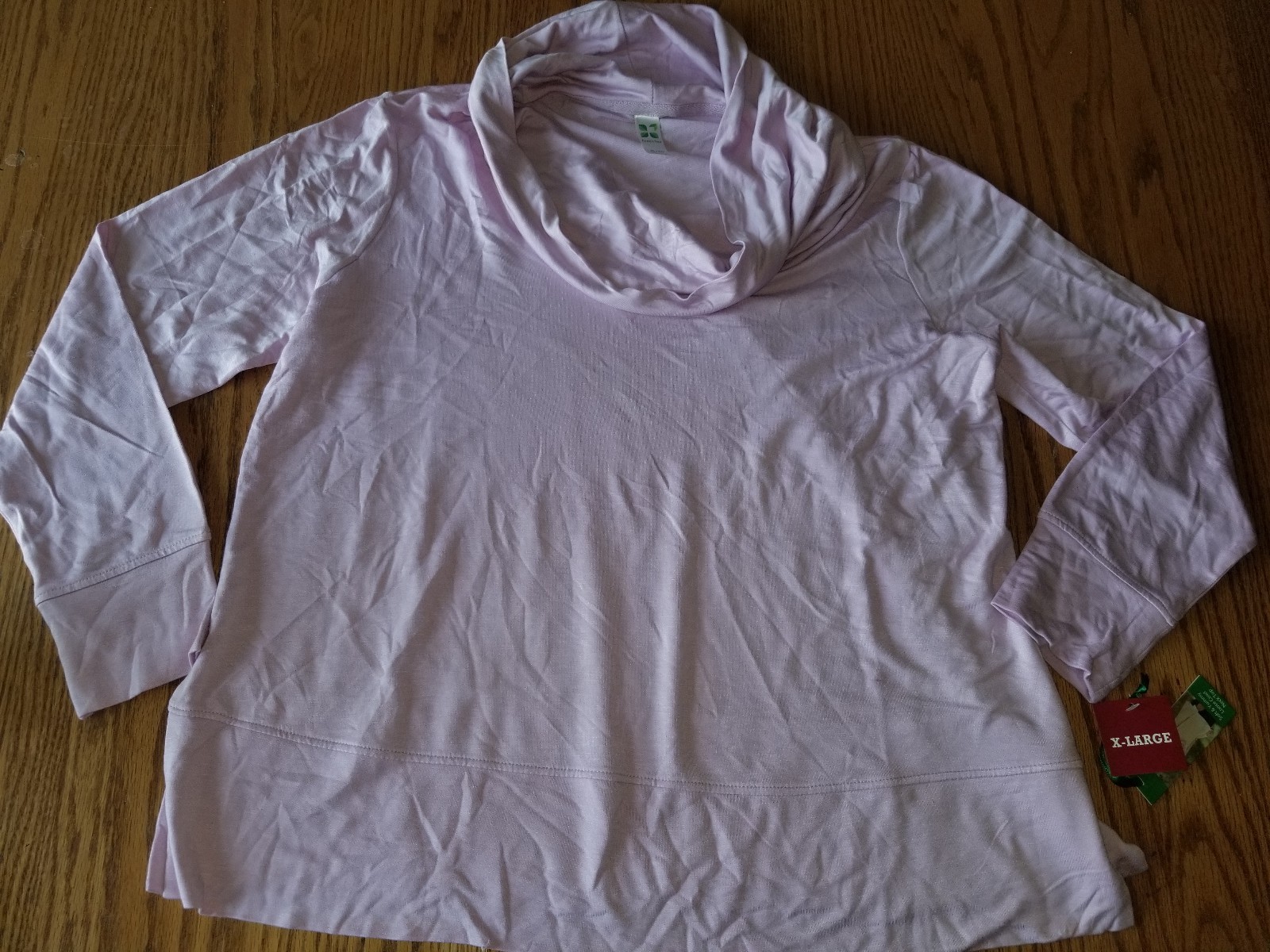 New Womens Green Tea Soft & Yummy Loose Cowl Shirt Blue Green Purple Beige Pink