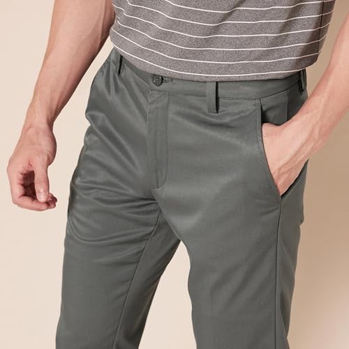 AMAZON ESSENTIALS MEN’S SLIM-FIT STRETCH GOLF PANT SIZE: MEN 30W X 29L GREY