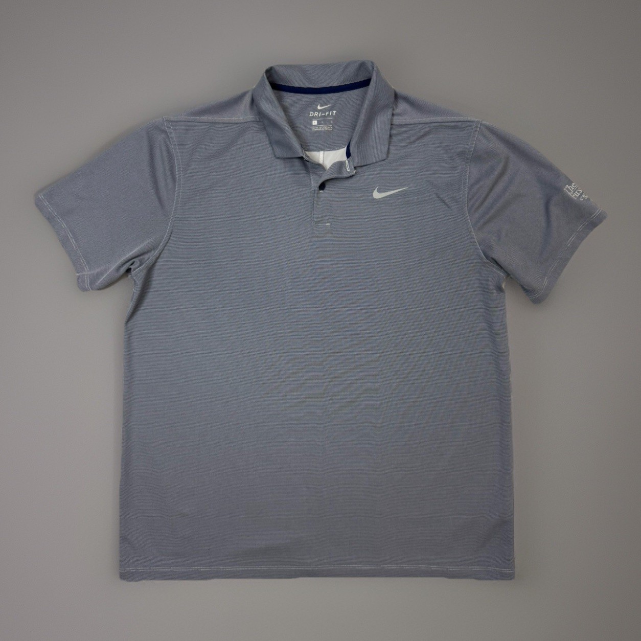 Nike Dri-Fit Blue Victory Texture Polo Shirt Men’s Large AQ8601-492