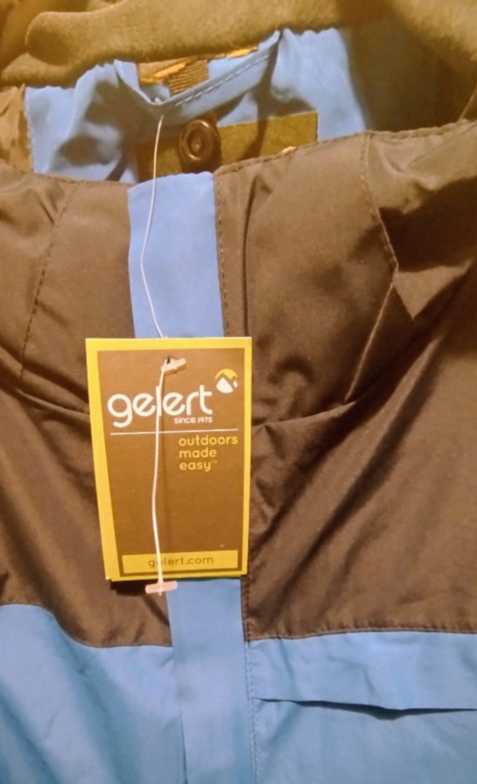 Gelert Mens 3 in 1 Jacket Royal Blue/ Navy Size XL Windbreaker Removable Hood