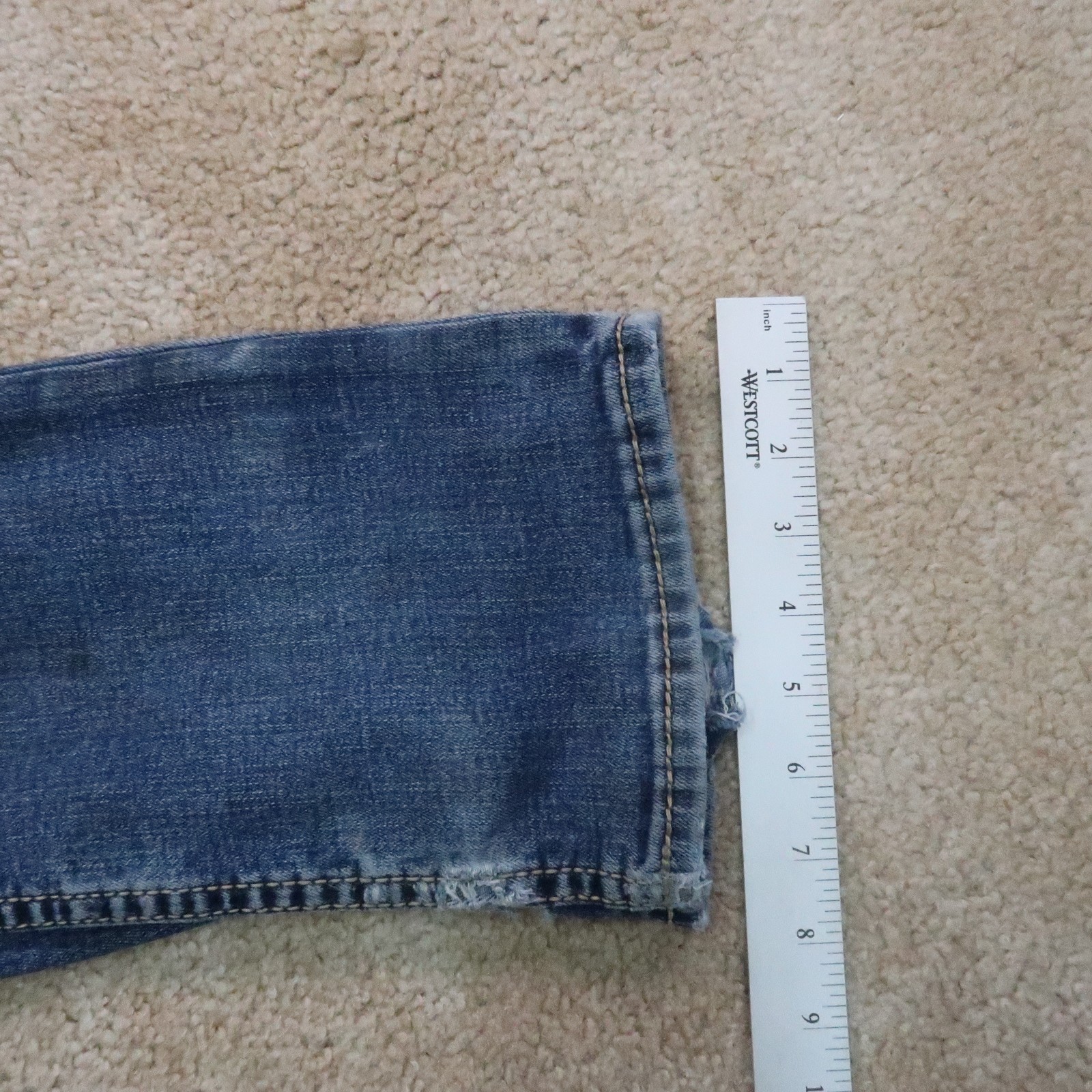 BKE Buckle Aiden Straight leg Jeans Men’s 28×32 Blue Stretch Denim Distressed