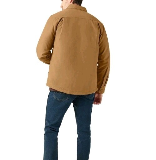 Dickies ~ Men’s XL ~ Workwear ~ Flannel Lined ~ Snap Front ~ BROWN Canvas Jacket