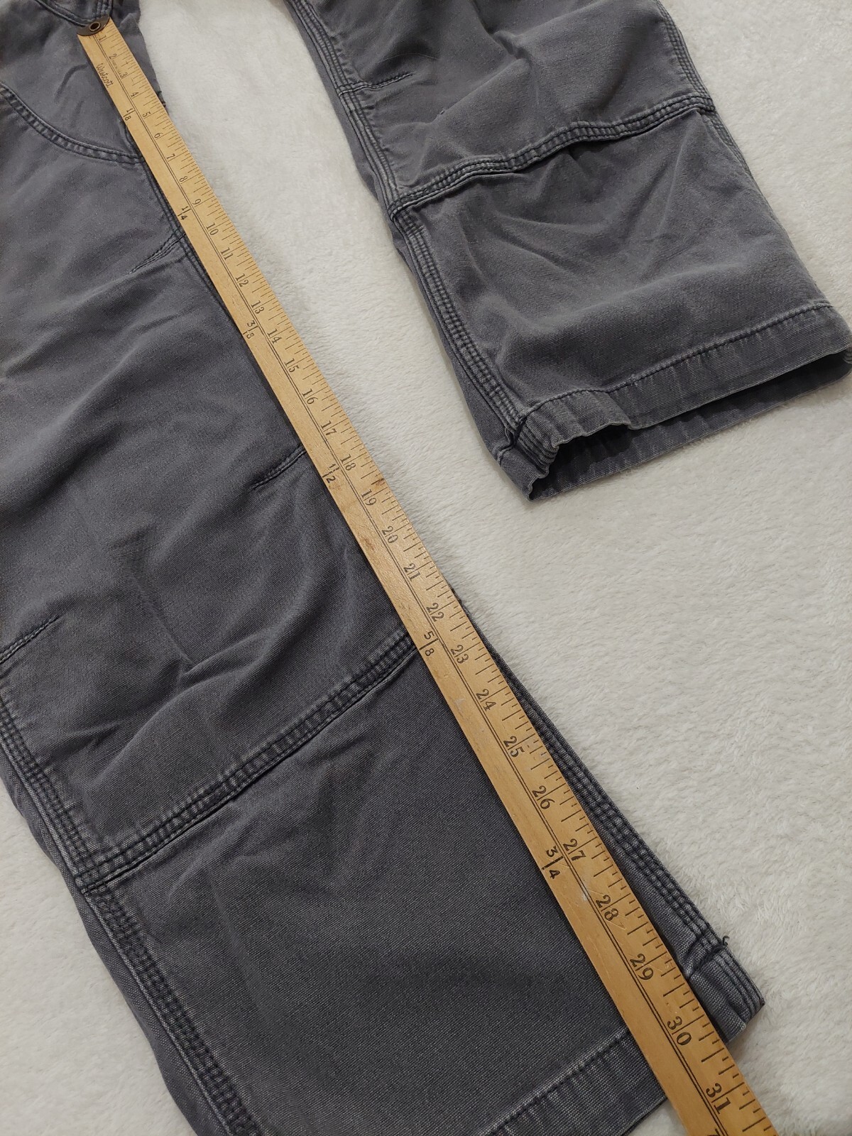Carhartt Workwear Gray Double Knee Mens Pants Relaxed Fit 42×32 102802-029